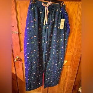 Vineyard Vines Navy Blue Holiday Print Pajama Pants